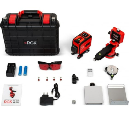 Лазерный построитель плоскостей RGK PR-38R купить по низкой цене | МАКСПРОФИТ